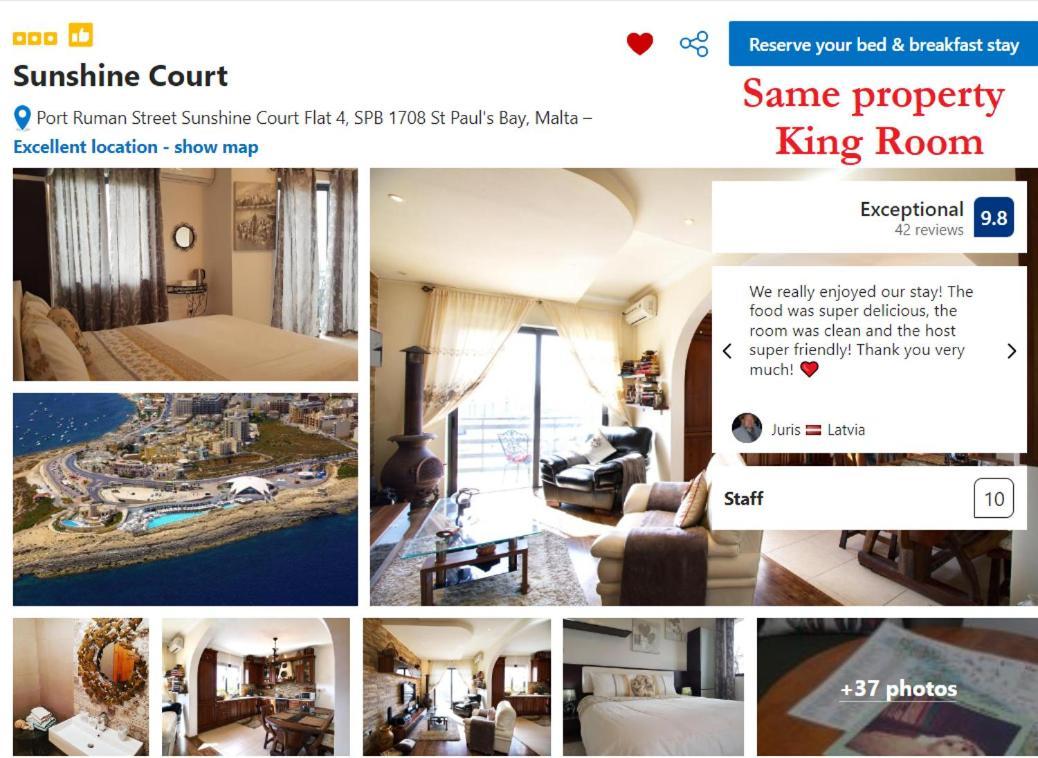 Sunshine Court Budget San Pawl il-Baħar Kültér fotó